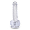 King Cock Gode transparent king Cock 13.5 x 3.5cm